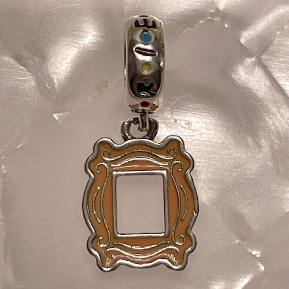 Bracelet Charm Friends Yellow Picture Frame TV Show Sterling Silver